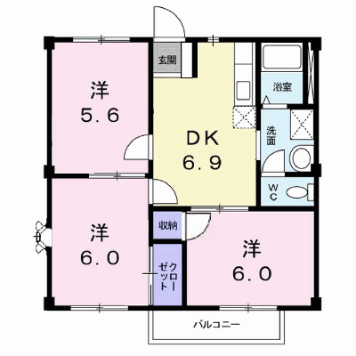 カームＳＴⅠ 103【管理NO：1-004302901-01030】 ★家具家電は申し込み後に搬入します★ ★2026年08月中旬入居可能★の物件画像