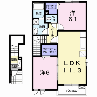 サニー　ハピネス 205【管理NO：1-016186401-02050】 ★家具家電は申し込み後に搬入します★の物件画像