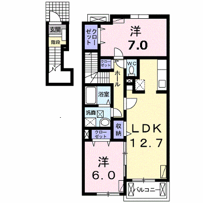 ラフィーネ 203【管理NO：1-015936401-02030】 ★家具家電は申し込み後に搬入します★ ★2026年09月中旬入居可能★の物件画像