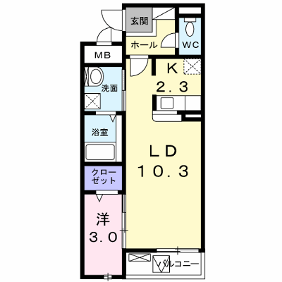 カーサ　クレインフィールド 301【管理NO：1-020087601-03010】 ★家具家電は申し込み後に搬入します★ ★2026年08月下旬入居可能★の物件画像