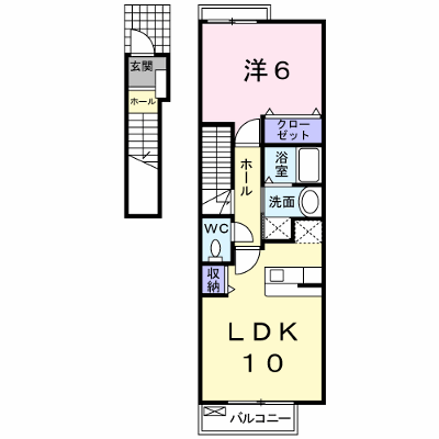 ハーベスト弐番館 203【管理NO：1-014868901-02030】 ★家具家電は申し込み後に搬入します★ ★2026年10月中旬入居可能★の物件画像