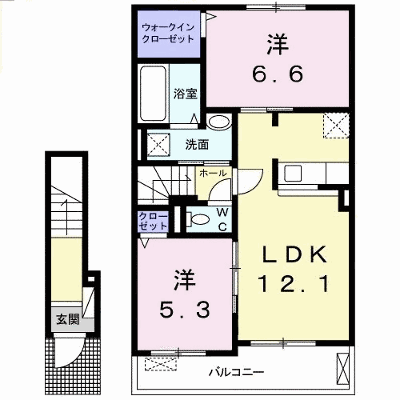 ココン　Ⅰ 202【管理NO：1-024381701-02020】 ★家具家電は申し込み後に搬入します★ ★2026年09月下旬入居可能★の物件画像