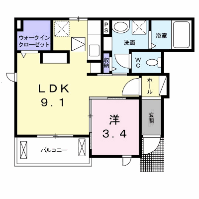 グランディール枝堀Ａ 101【管理NO：1-024110101-01010】 ★家具家電は申し込み後に搬入します★の物件画像
