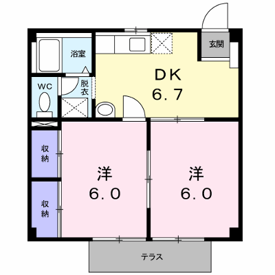 ニューシティ東赤坂 103【管理NO：1-002857901-01030】 ★家具家電は申し込み後に搬入します★の物件画像