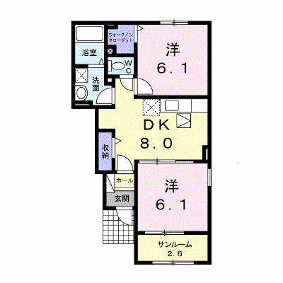 アヴァンティⅣ 105【管理NO：1-022401301-01040】 ★家具家電は申し込み後に搬入します★ ★2026年09月下旬入居可能★の物件画像