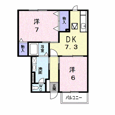 シェーン・バッハ 102【管理NO：1-012993001-01020】 ★家具家電は申し込み後に搬入します★の物件画像