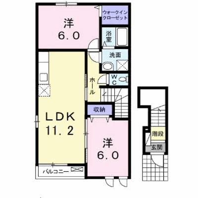 フォンテーヌＢ 201【管理NO：1-017184202-02010】 ★家具家電は申し込み後に搬入します★の物件画像