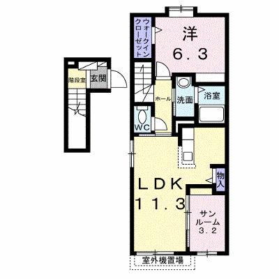 グロリオサ川根 204【管理NO：1-028687301-02040】 ★家具家電は申し込み後に搬入します★ ★2026年12月中旬入居可能★の物件画像