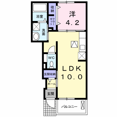 コッティ星和 102【管理NO：1-018874401-01020】 ★家具家電は申し込み後に搬入します★ ★2026年09月中旬入居可能★の物件画像