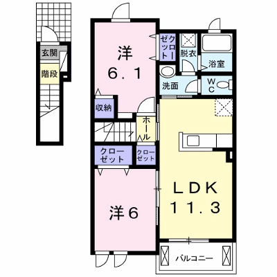 グリーンヒル　大峰 202【管理NO：1-017654001-02020】 ★家具家電は申し込み後に搬入します★ ★2026年09月上旬入居可能★の物件画像