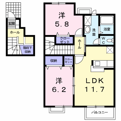 ジョイス・コーポＡ 202【管理NO：1-012269801-02020】 ★家具家電は申し込み後に搬入します★ ★2026年09月中旬入居可能★の物件画像