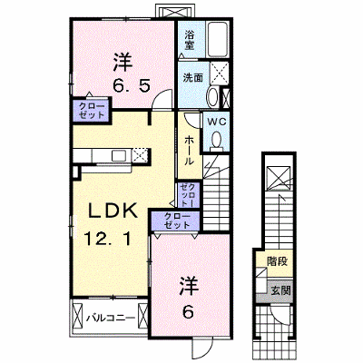 メゾン・ジェルメⅠ 201【管理NO：1-015804501-02010】 ★家具家電は申し込み後に搬入します★ ★2026年09月中旬入居可能★の物件画像