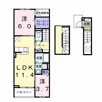 カーサルーチェ 303【管理NO：1-028453701-03030】 ★家具家電は申し込み後に搬入します★ ★2026年09月中旬入居可能★の物件画像