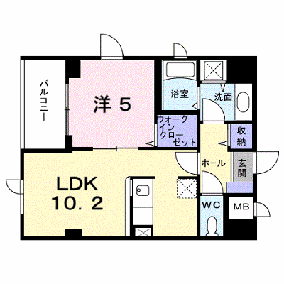 ボガータ 105【管理NO：1-018200601-01050】 ★家具家電は申し込み後に搬入します★ ★2026年09月中旬入居可能★の物件画像