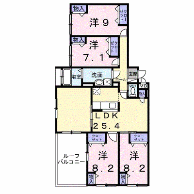 アドラブール 502【管理NO：1-014285201-05020】 ★家具家電は申し込み後に搬入します★の物件画像