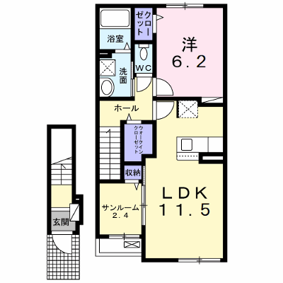 エンゼルコーポ 203【管理NO：1-027354001-02030】 ★家具家電は申し込み後に搬入します★ ★2026年09月中旬入居可能★の物件画像