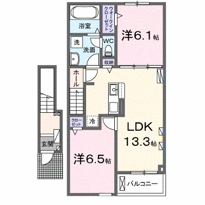 ラ・スペランツァⅥ 203【管理NO：1-027275901-02030】 ★家具家電は申し込み後に搬入します★ ★2026年09月中旬入居可能★の物件画像