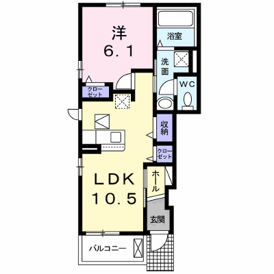 グレイスＫⅢ 101【管理NO：1-024318701-01010】 ★家具家電は申し込み後に搬入します★ ★2026年08月中旬入居可能★の物件画像