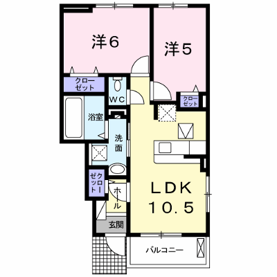 ベルポスト・ドゥーエ 102【管理NO：1-024070001-01020】 ★家具家電は申し込み後に搬入します★ ★2026年08月下旬入居可能★の物件画像