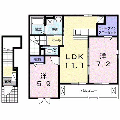カーサ　セレノ 203【管理NO：1-022868001-02030】 ★家具家電は申し込み後に搬入します★の物件画像