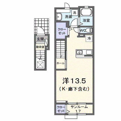 ラ・カサ・デ　Ｎ 202【管理NO：1-028155101-02020】 ★家具家電は申し込み後に搬入します★ ★2026年09月上旬入居可能★の物件画像