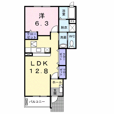 プラシード 103【管理NO：1-014759901-01030】 ★家具家電は申し込み後に搬入します★の物件画像