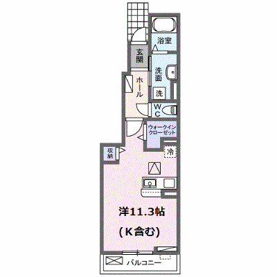 フェルマータＯＨ 103【管理NO：1-027019301-01030】 ★家具家電は申し込み後に搬入します★ ★2026年09月中旬入居可能★の物件画像