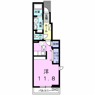 サンシャインⅠ 101【管理NO：1-023917501-01010】 ★家具家電は申し込み後に搬入します★ ★2026年10月上旬入居可能★の物件画像