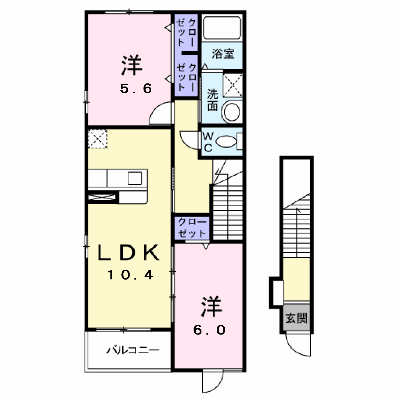 カーサ　リベーラ 201【管理NO：1-015110201-02010】 ★家具家電は申し込み後に搬入します★の物件画像