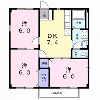 グリーンハイムＫ 201【管理NO：1-006359901-02010】 ★家具家電は申し込み後に搬入します★の物件画像