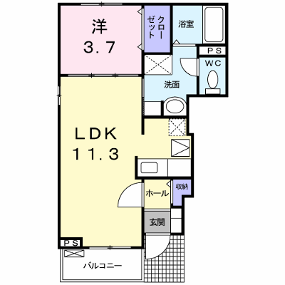 エーデルＭ 101【管理NO：1-016698201-01010】 ★家具家電は申し込み後に搬入します★ ★2026年09月下旬入居可能★の物件画像