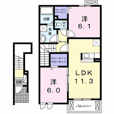 グリシーヌＡ 202【管理NO：1-016563701-02020】 ★家具家電は申し込み後に搬入します★ ★2026年10月中旬入居可能★の物件画像