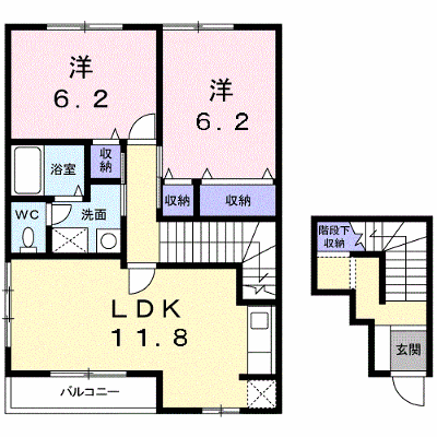 エテルネルＢ 201【管理NO：1-012403602-02010】 ★家具家電は申し込み後に搬入します★ ★2026年09月中旬入居可能★の物件画像