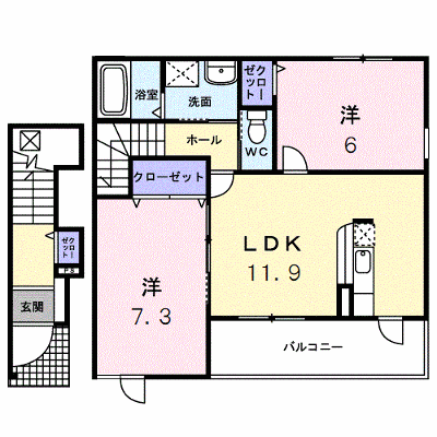 ジェルメＡ 202【管理NO：1-014651701-02020】 ★家具家電は申し込み後に搬入します★の物件画像