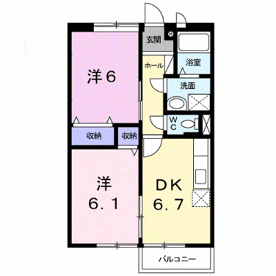 コーポ・エトワール 102【管理NO：1-007010201-01020】 ★家具家電は申し込み後に搬入します★ ★2026年09月中旬入居可能★の物件画像