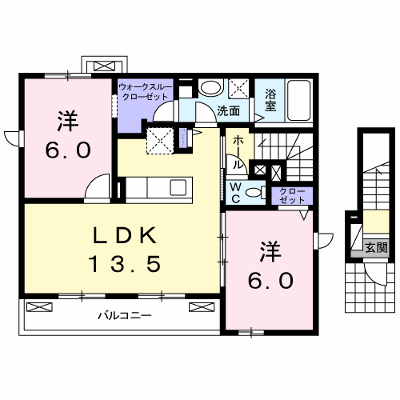 グレイス　Ⅱ 201【管理NO：1-020510602-02010】 ★家具家電は申し込み後に搬入します★ ★2026年10月中旬入居可能★の物件画像
