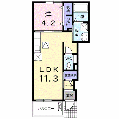 グラース・アビタシオンⅢ 102【管理NO：1-019264702-01020】 ★家具家電は申し込み後に搬入します★ ★2026年09月中旬入居可能★の物件画像