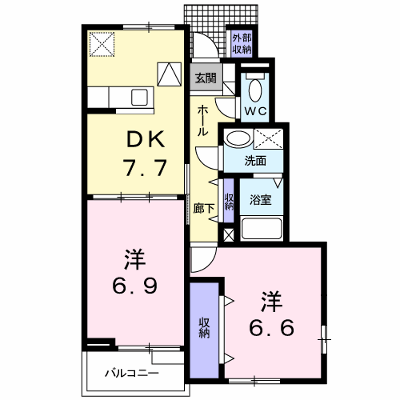 ボム・コリ－ヌⅣ 101【管理NO：1-011872801-01010】 ★家具家電は申し込み後に搬入します★の物件画像