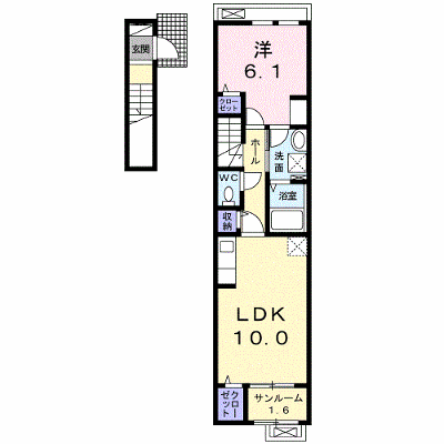 アンシャンテ　Ⅳ 203【管理NO：1-025002701-02030】 ★家具家電は申し込み後に搬入します★ ★2026年09月中旬入居可能★の物件画像