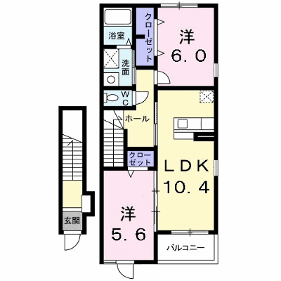 ヴァン　フォーレⅡ 206【管理NO：1-014773702-02060】 ★家具家電は申し込み後に搬入します★ ★2026年10月上旬入居可能★の物件画像