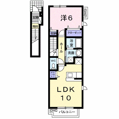 サンハイツ 201【管理NO：1-016925201-02010】 ★家具家電は申し込み後に搬入します★ ★2026年10月中旬入居可能★の物件画像
