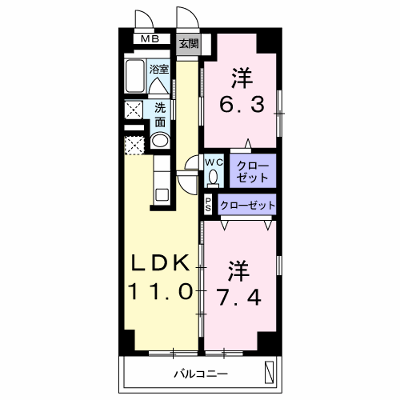 ピオニー 201【管理NO：1-019671701-02010】 ★家具家電は申し込み後に搬入します★ ★2026年09月中旬入居可能★の物件画像