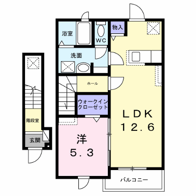 メゾン　ヒヨリ 202【管理NO：1-028380001-02020】 ★家具家電は申し込み後に搬入します★ ★2026年09月下旬入居可能★の物件画像