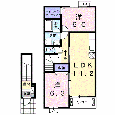 エアリエルＫ 203【管理NO：1-017926101-02030】 ★家具家電は申し込み後に搬入します★ ★2026年08月下旬入居可能★の物件画像