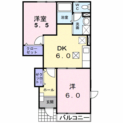 サンローズＢ 103【管理NO：1-010469702-01030】 ★家具家電は申し込み後に搬入します★ ★2026年08月下旬入居可能★の物件画像