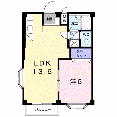 エルディムおおすみＡ 206【管理NO：1-002115101-02050】 ★家具家電は申し込み後に搬入します★の物件画像