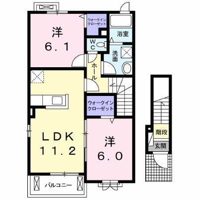 プラテリア 201【管理NO：1-021390601-02010】 ★家具家電は申し込み後に搬入します★ ★2026年09月上旬入居可能★の物件画像