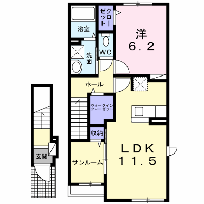 ガイア　Ｃ 202【管理NO：1-026643301-02020】 ★家具家電は申し込み後に搬入します★の物件画像