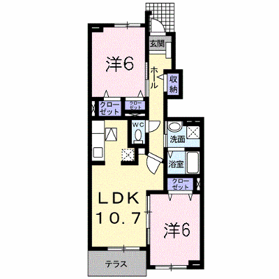 メゾンドジョリ 102【管理NO：1-016802601-01020】 ★家具家電は申し込み後に搬入します★ ★2026年10月中旬入居可能★の物件画像