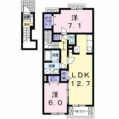 ジラソーレ 202【管理NO：1-015074801-02020】 ★家具家電は申し込み後に搬入します★ ★2026年09月中旬入居可能★の物件画像